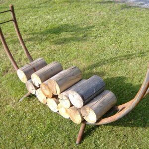 Holzdepot aus Stahl – rund ist warm